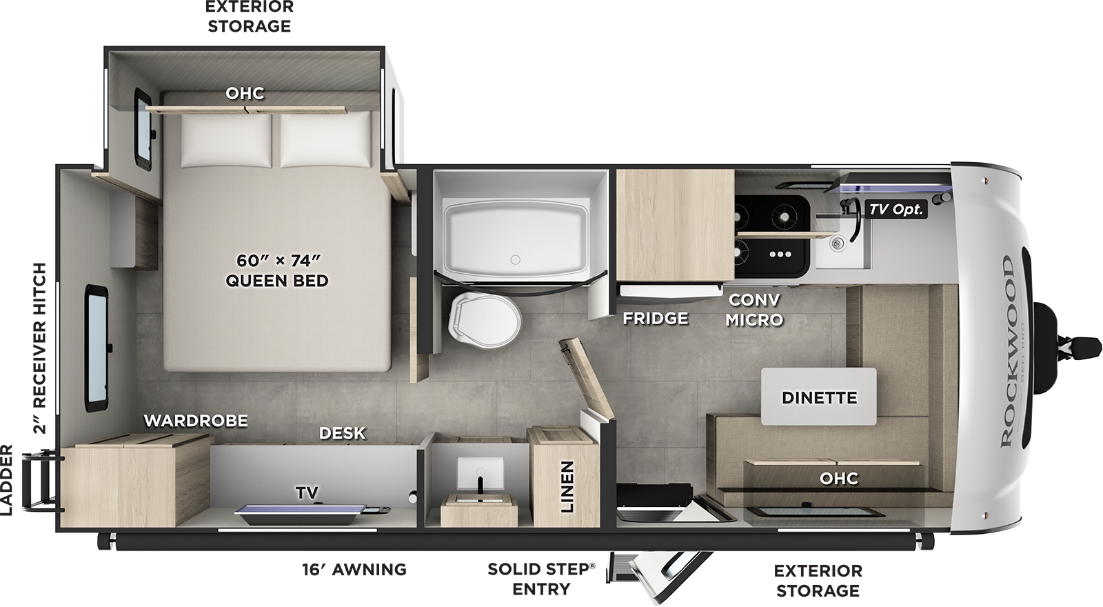 2026 ROCKWOOD GEO PRO 20BS Floorplan