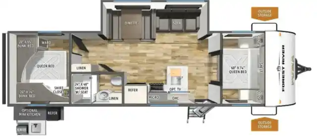 2026 PALOMINO PUMA 303BHCE Floorplan